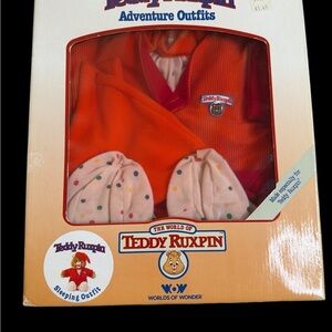Vintage Teddy Ruxpin Sleeping Outfit NIB 1985 Worlds of Wonder Adventure Outfits